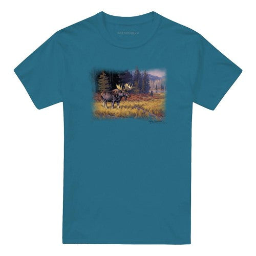 Front - Wild Wings Unisex Adult October Moose T-Shirt