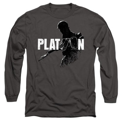 Front - Platoon Unisex Adult Shadow Of War Long-Sleeved T-Shirt