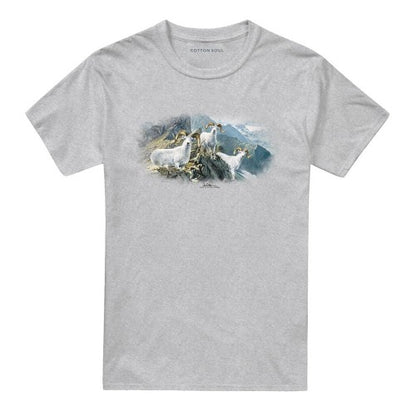 Front - Wildlife Unisex Adult High Trails Dall Sheep T-Shirt