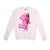 Front - Barbie Womens/Ladies Pink Power Crew Neck Sweatshirt