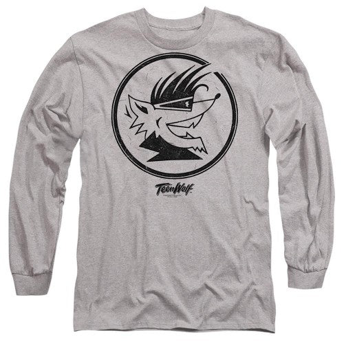 Front - Teen Wolf Unisex Adult Wolf Head Long-Sleeved T-Shirt