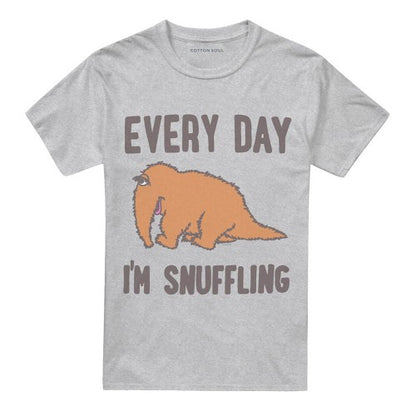 Front - Sesame Street Unisex Adult The Snuffle Shuffle T-Shirt