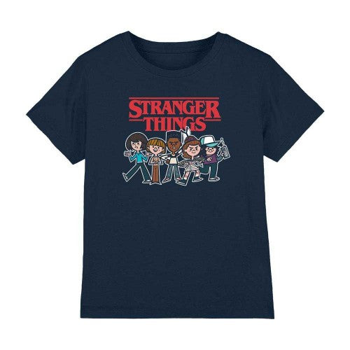 Front - Stranger Things Childrens/Kids Cartoon Group T-Shirt