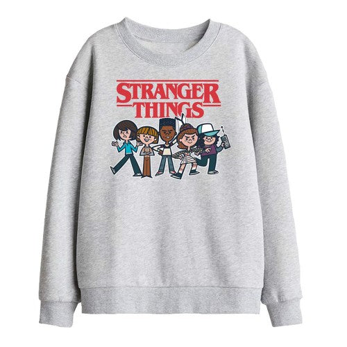 Front - Stranger Things Childrens/Kids Cartoon Group Sweatshirt