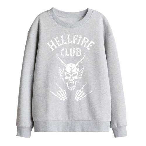 Front - Stranger Things Childrens/Kids Hellfire Club Bones Sweatshirt