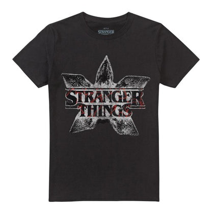 Front - Stranger Things Unisex Adult Demogorgon Flower Logo T-Shirt