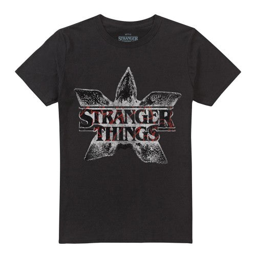 Front - Stranger Things Unisex Adult Demogorgon Flower Logo T-Shirt