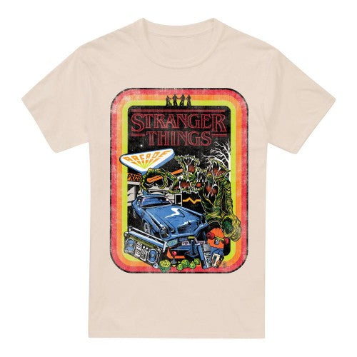 Front - Stranger Things Mens Retro Sketch T-Shirt