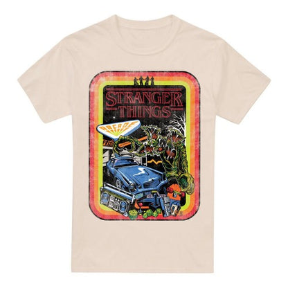 Front - Stranger Things Mens Retro Sketch T-Shirt