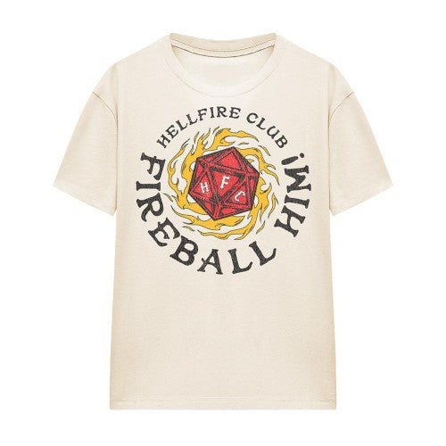 Front - Stranger Things Unisex Adult Hellfire Club Fireball Him Fireball T-Shirt