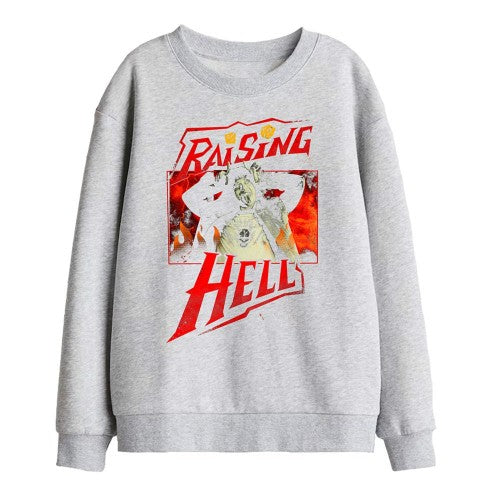 Front - Stranger Things Childrens/Kids Raising Hell Eddie Munson Sweatshirt