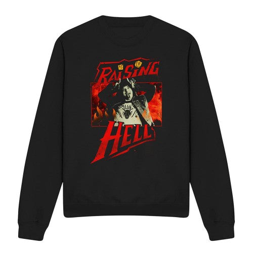 Front - Stranger Things Unisex Adult Raising Hell Eddie Munson Sweatshirt