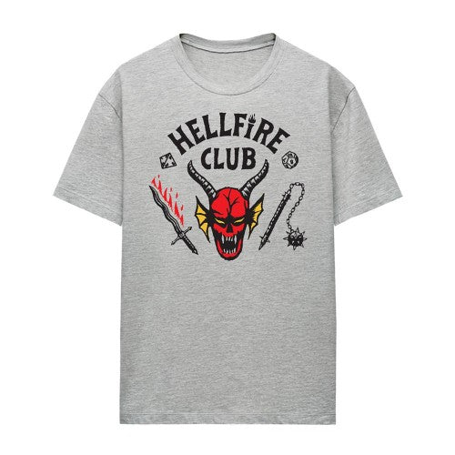 Front - Stranger Things Womens/Ladies Hellfire Club T-Shirt