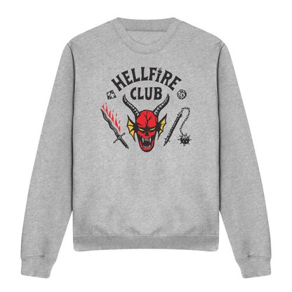 Front - Stranger Things Unisex Adult Hellfire Club Sweatshirt