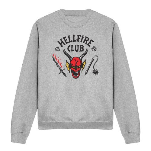 Front - Stranger Things Unisex Adult Hellfire Club Sweatshirt