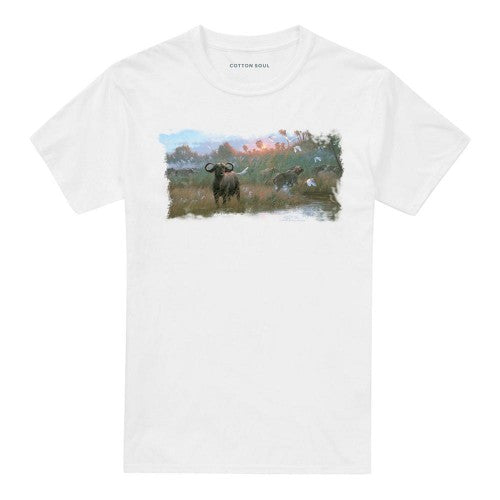 Front - Wildlife Unisex Adult Cape Buffalo T-Shirt