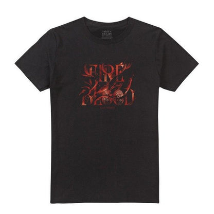 Front - Game Of Thrones: House Of The Dragon Mens Fire & Blood Egg T-Shirt