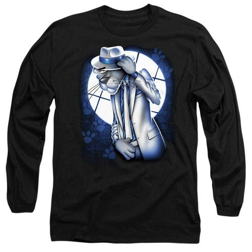 Front - Pink Panther Unisex Adult Smooth Criminal Long-Sleeved T-Shirt