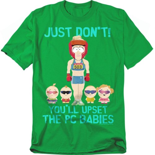 Front - South Park Unisex Adult PC Babies T-Shirt