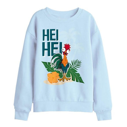 Front - Moana 2 Childrens/Kids Hei Hei Island Sweatshirt