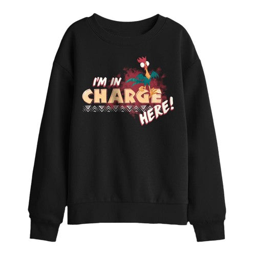 Front - Moana Childrens/Kids I´m In Charge Sweatshirt