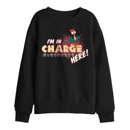 Front - Moana Childrens/Kids I´m In Charge Sweatshirt