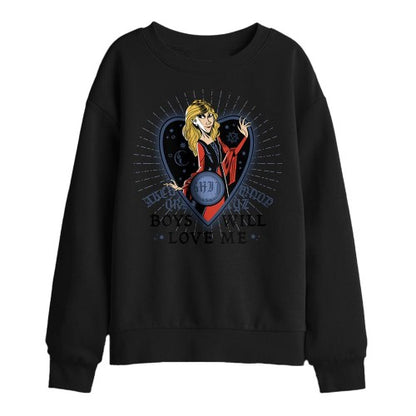 Front - Hocus Pocus Childrens/Kids Boys Will Love Me Sarah Sanderson Sweatshirt