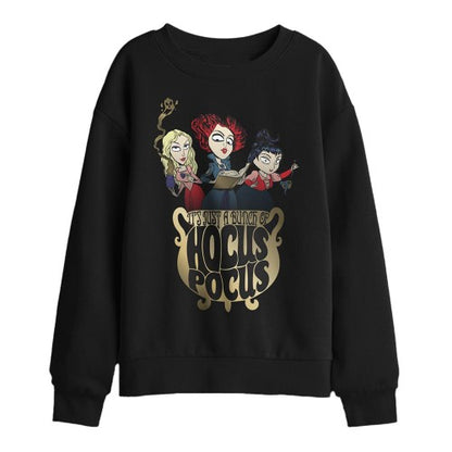Front - Hocus Pocus Childrens/Kids Cooking Up A Potion Sanderson Sisters Sweatshirt