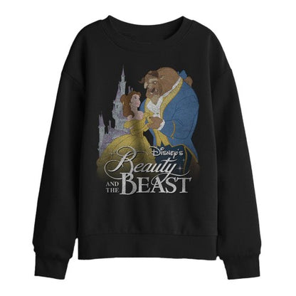 Front - Beauty And The Beast Childrens/Kids Belle Beast Castle Sweatshirt