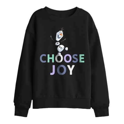 Front - Frozen Childrens/Kids Choose Joy Olaf Sweatshirt