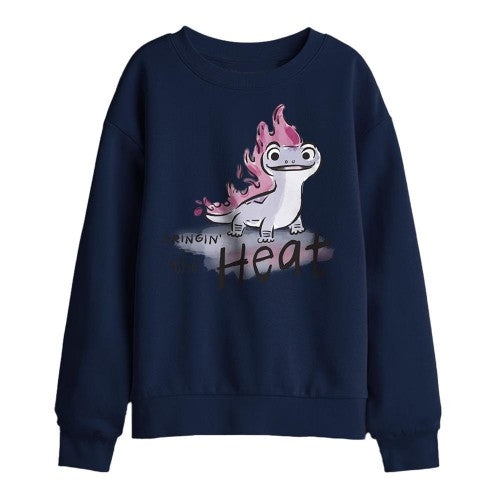 Front - Frozen Childrens/Kids Bringin´ The Heat Bruni The Fire Spirit Sweatshirt
