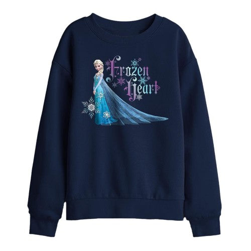 Front - Frozen Childrens/Kids A Frozen Heart Elsa Sweatshirt