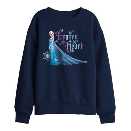 Front - Frozen Childrens/Kids A Frozen Heart Elsa Sweatshirt