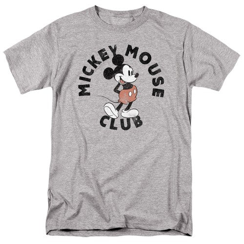 Front - Disney Mens Mickey Mouse Club Heather T-Shirt