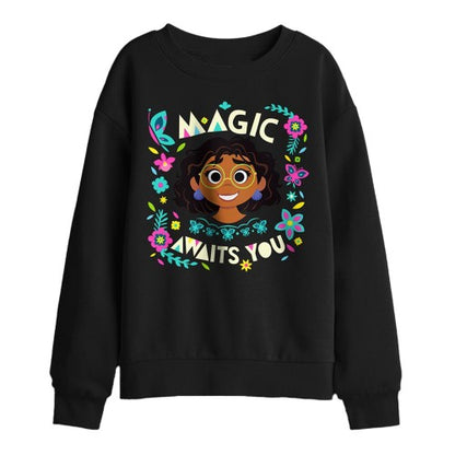 Front - Encanto Childrens/Kids Magic Awaits You Mirabel Sweatshirt