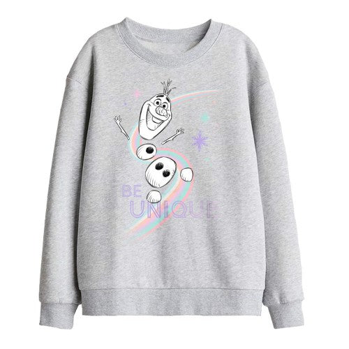Front - Frozen Childrens/Kids Be Unique Rainbow Olaf Sweatshirt