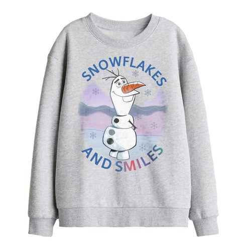 Front - Frozen Childrens/Kids Snowflakes And Smiles Olaf Sweatshirt
