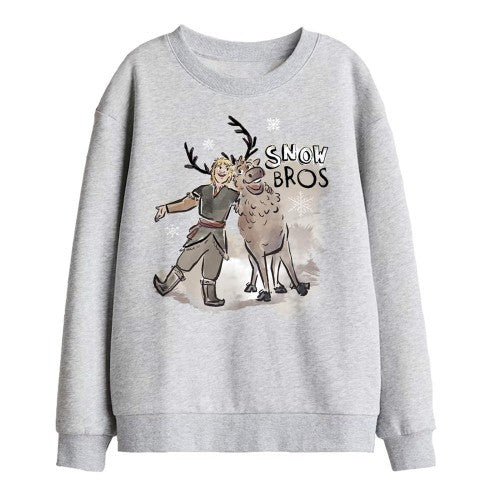 Front - Frozen Childrens/Kids Snow Bros Sven & Kristoff Sweatshirt