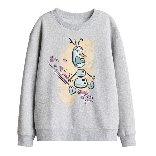 Front - Frozen Childrens/Kids Fire It Up Olaf & Bruni Sweatshirt