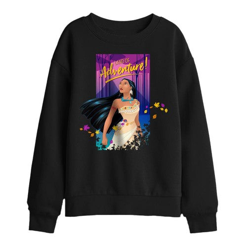 Front - Pocahontas Childrens/Kids Land Of Adventure Sweatshirt
