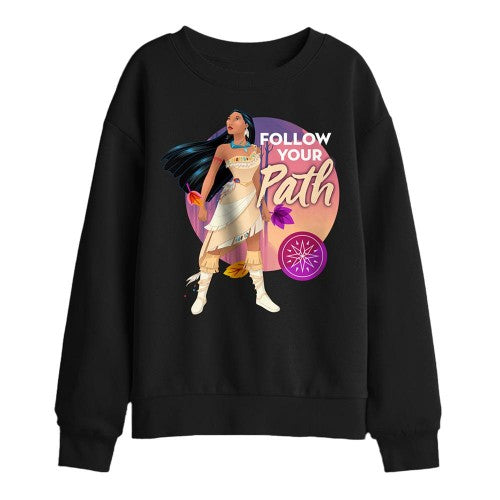 Front - Pocahontas Childrens/Kids Follow Your Path Sweatshirt