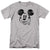 Front - Disney Mens Mickey Mouse Face Distressed T-Shirt
