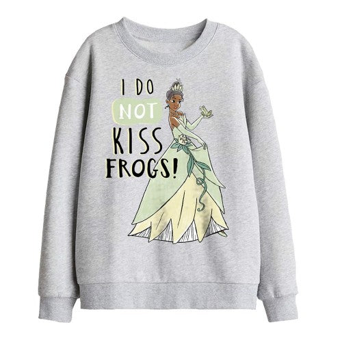 Front - The Princess and the Frog Childrens/Kids Does Not Kiss Frogs Tiana Sweatshirt