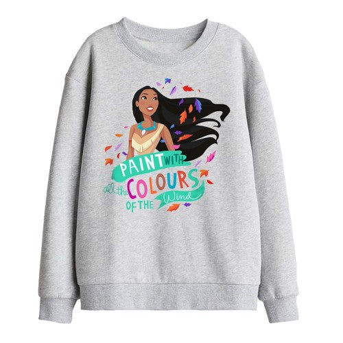 Front - Pocahontas Childrens/Kids Colours Of The Wind Sweatshirt