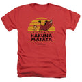 Front - The Lion King Mens Hakuna Matata Heather T-Shirt