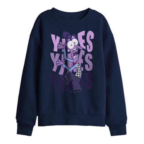 Front - Inside Out 2 Childrens/Kids Fear Sweatshirt