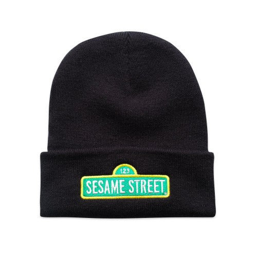 Front - Sesame Street Mens Bold Sign Beanie