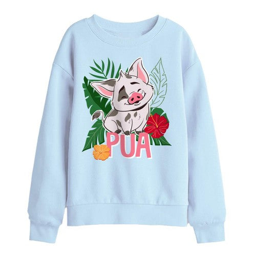 Front - Moana 2 Childrens/Kids Pua Island Sweatshirt