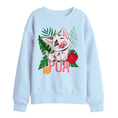 Front - Moana 2 Childrens/Kids Pua Island Sweatshirt