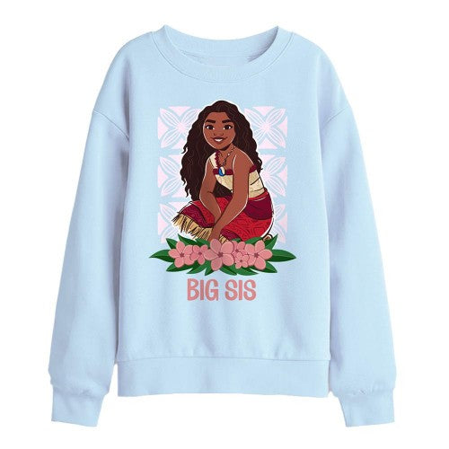 Front - Moana 2 Childrens/Kids Big Sis Moana Sweatshirt